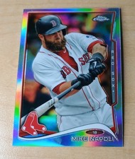 2014 Topps Chrome Refractor #30 Mike Napoli Red Sox