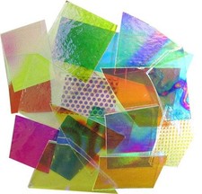1/2lb. CBS Dichroic Glass Jewelry Pack Thin Clear 96 COE 74566