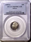 1999-S PCGS PR69DCAM Silver Proof Roosevelt Dime - 10C cents - Old Blue Holder