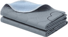 Washable Dog Pee Pad, 2 Pack, Reusable, 24 X 18 Inches, S, Waterproof Pet Traini