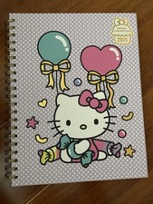 Hello Kitty Spiral Notebook 160 Lined Pages Sanrio 11  x 8 1/2