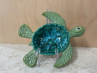 Ben Diller 116/600 Maui Hawaii Sea Turtle Pottery Trinket Dish