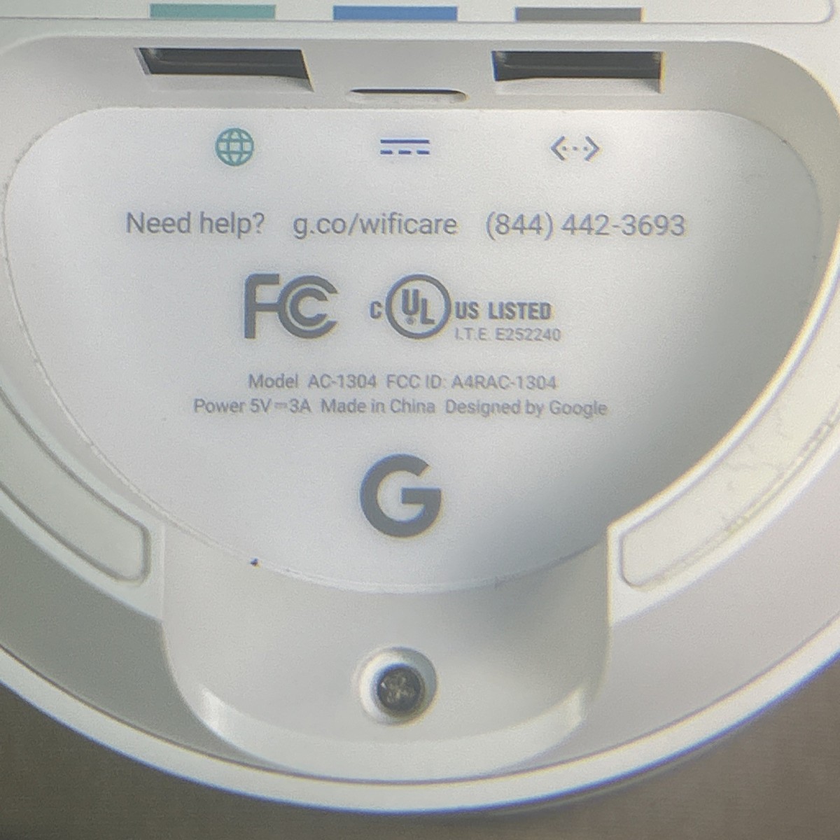 Google AC-1304 2 Ports 1200Mbps Dual Band Wi-Fi Wireless Mesh