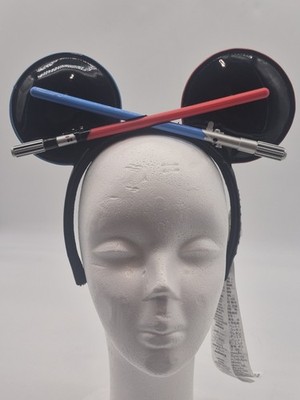 Disney Star Wars Lightsaber Mickey Mouse Ears Headband May the 4th be with you