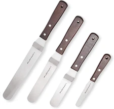 Offset Cake Icing Spatula Set of 4- Professional Stainless Steel Cake Decorating