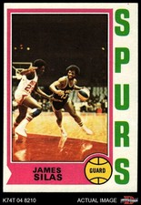 1974 Topps #186 James Silas Spurs RC Stephen F. Austin 5 - EX