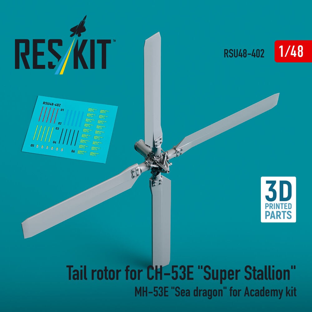 ResKit RSU48-0402 1:48 Tail Rotor Accessory Kit for CH-53E, MH-53E Sea Dragon