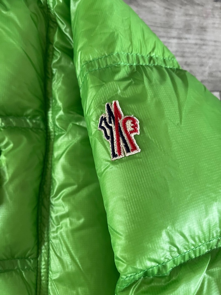 NWT Mens Moncler Grenoble Lime Green Raffort Giubbotto Down Jacket