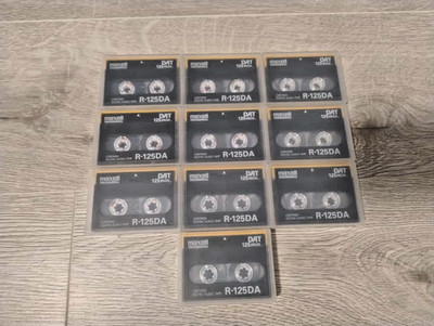 40x MAXELL DAT Kassetten 125 Min   gebraucht, reconditioniert, entmagnetisie