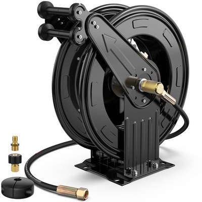 #ad Pressure Washer Hose Reel 3 8 in x 50 ft Retractable Pressure Washer Reel ... $240.26