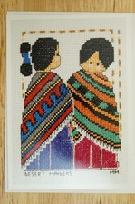 NEW Cross Stitch Pattern One World Greeting Card Desert Maidens Navajo Dress