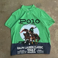 Vintage Polo Ralph Lauren Men’s Graphic Shirt, Size M, And No Flaws!