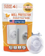 Door Stoppers Wall Protector 2", Resuable  Self Adhesive - 4 Pack Clear  Di...