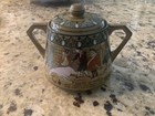 Dr Syntax Buffalo Pottery Emerald Deldare Ware Sugar bowl 1911 Gorgeous! MINTY — photo 1