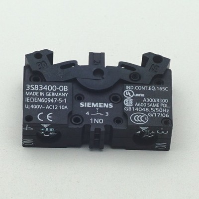 Siemens 3SB3400-0B Contact Block 3SB3400-OB Push Button Switch x 2PCS New