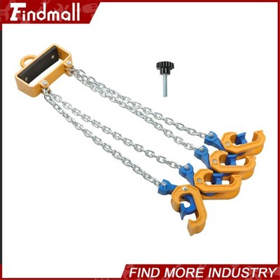 Findmall 2 Ton Loading Capacity Chain Drum Lifter 4 Hooks for 55 Gallon Drums