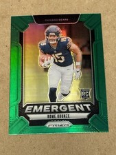 2024 Panini Prizm Rome Odunze Emergent Green Prizm SP Rookie Insert Card 11 RC