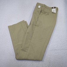 Dickies Work Pants Beige Rugged Flat Front Mens Size 36 x UNF NEW