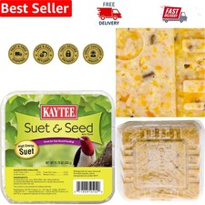 11.75 Ounce Mess-Free Suet  Seed Cake - High Energy for Outdoor Bird Feeding