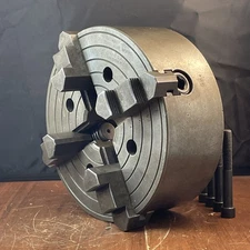 Vintage Southbend Skinner 7.5” 4 Jaw Independent Chuck Plain Back 4207-45