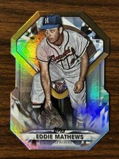 2022 Topps Update Baseball Eddie Mathews Braves Diamond Greats Die Cut DGDC-62