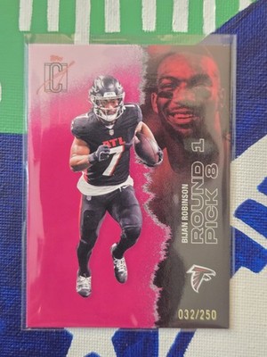 BijanRobinson- /250 Magenta #4- 2025 Topps Signature Class NFL Football- Falcons