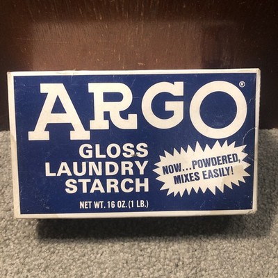 ARGO Gloss Laundry Starch Blue, Removes Greasy Spots 16oz