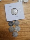 1940,1941,1942,1943,1944 & 1945 newfoundland 5 cent coins - ALL VG+ coins
