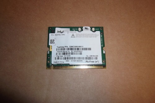 Toshiba Laptop Wireless WiFi Karte. Modell: WM3B2915ABG. Teile-Nr: G86C00018A11