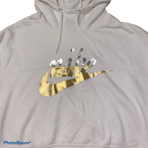 gold nike hoodie