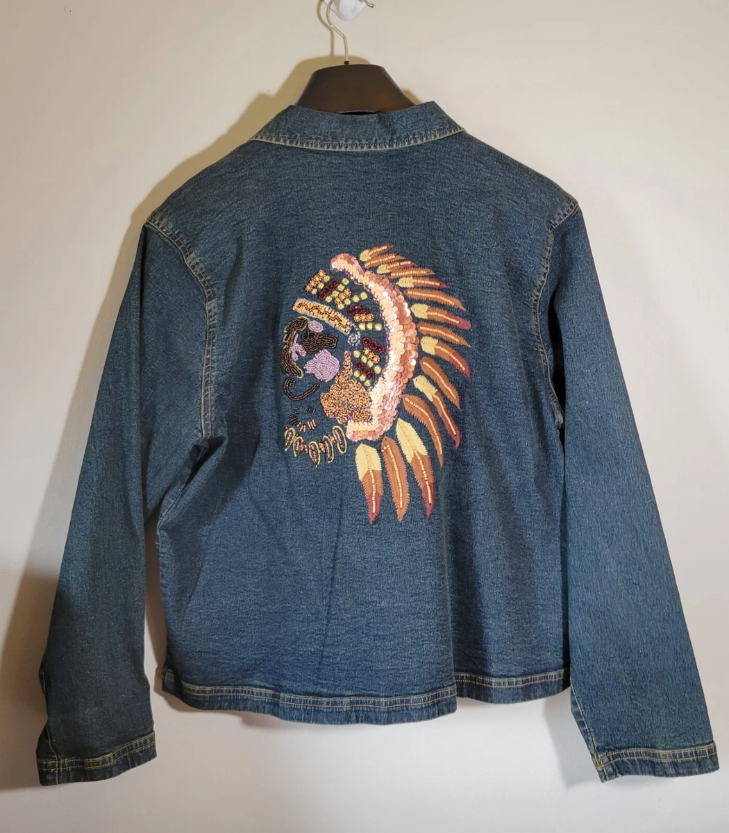 Native american shop denim jacket