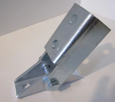 2-Adjustable Angle Brace's For 1-5/8" Strut Channel, 4-Hole, Hinged Base, EG