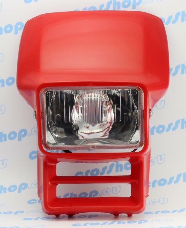 Griglia Protezione Faro Rosso 10x15 Cm Per Honda XR Cross Enduro – Made In Italy - 2