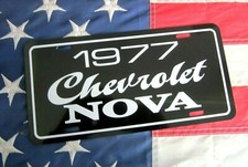 1977 Chevrolet Nova License Plate Car Tag 77 Chevy Rally Sport