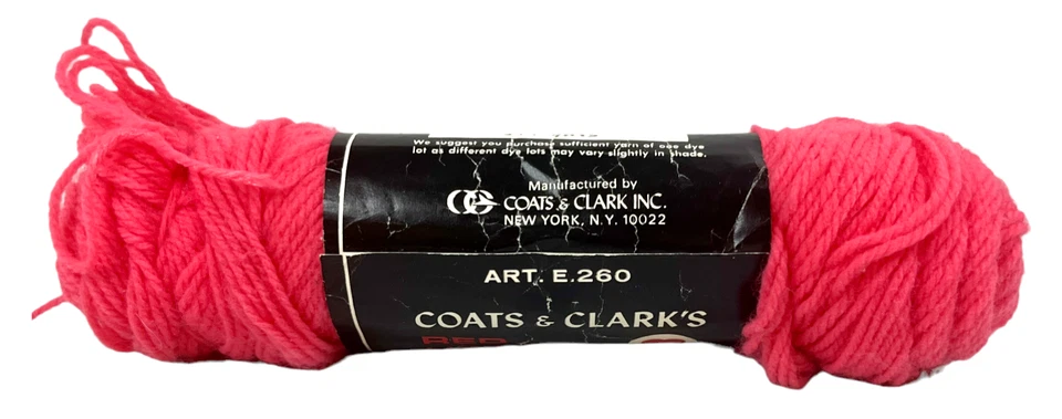 Juego de engarzado de hilo de nailon corazón rojo vintage abrigos y Clarks rosa agridulce 1 madeja Foto 4 de 4