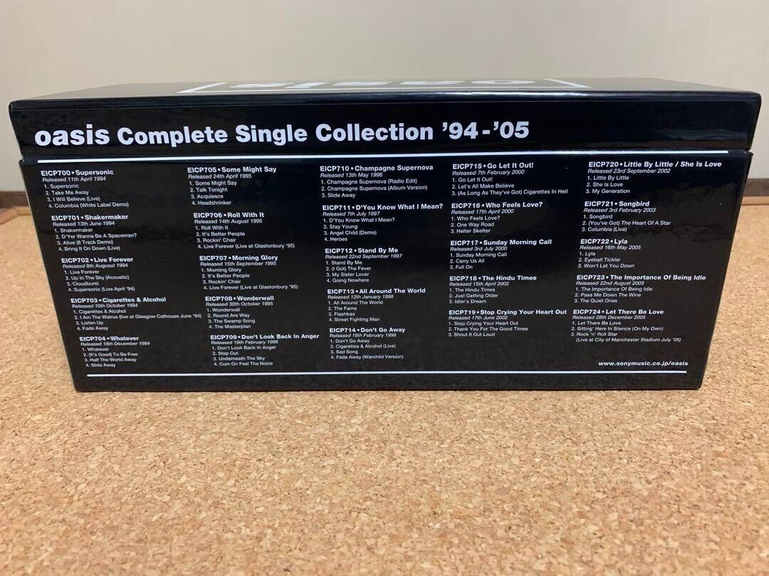 Oasis Complete Single Collection 94-05 Japan Limited Box Set Oasis Complete Single Collection 94-05 Japan Limited Box Set