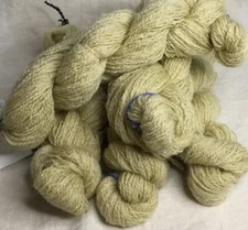 2 ply fingerling latte brown wool yarn for knit crochet weaving fiber art