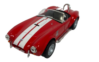 Kinsmart 1965 Shelby cobra 427-SC,1/32 scale red and white diecast car