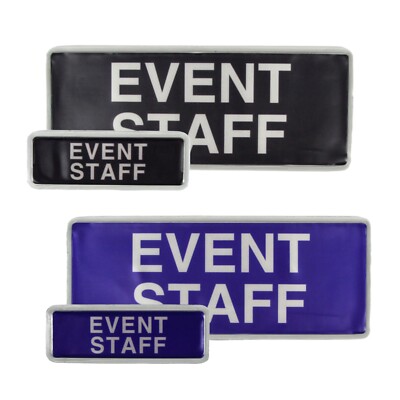 L-Max reflektierendes Event Staff Badge with Hook & Loop Patch | gekapselt