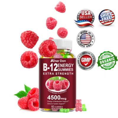 Extra Strength Vitamin B12 4500mcg Gummies - Energy, Metabolism & Immune Support
