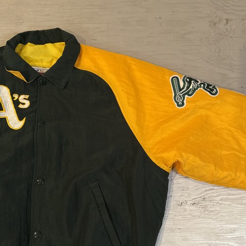 Vintage 90s MLB Starter Diamond Collection Oakland A's Athletics Dugout Jacket S - Picture 10 of 24