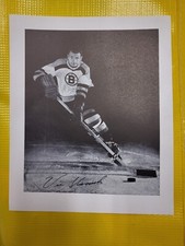 Vintage 1950s Boston Bruins hockey team issue photos VIC STASIUK NrMT