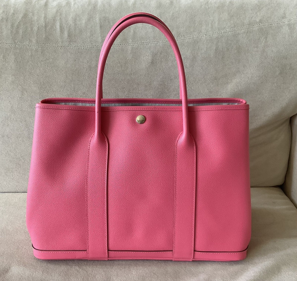 HERMES ガーデンパレス36/ルージュカザック/トートバッグ ag-031