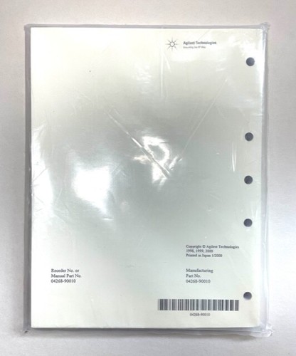 Agilent Technologies Agilent 4268A 120Hz/1kHz Capacitance Meter Operation Manual - Picture 3 of 5