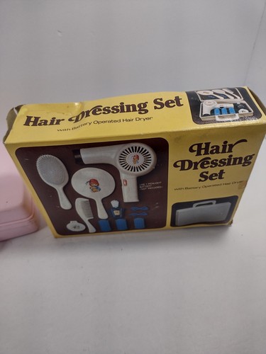 Vintage Hair Dressing Set Friendly Home Parties Kids Girls Doll Pretend Play Toy - Picture 3 of 5