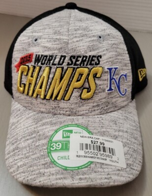 Youth Kansas City Royals 2015 World Series Champs New Era Hat Champions 39Thirty