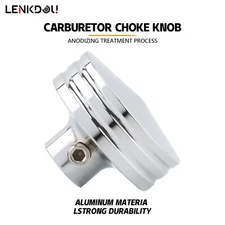 Chrome Carburetor Choke Knob Bolt Cover For Harley Sportster 883 Softail Fat Boy