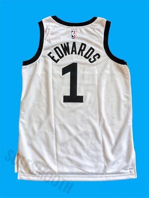 ナイキ NBA ジャージー Timberwolves Edwards クラシック Unisex Nike Anthony Edwards White Minnesota Timberwolves