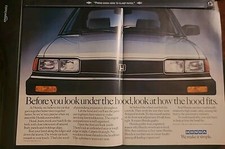 Honda Vintage Print Ad 1982 16x11 Great To Frame