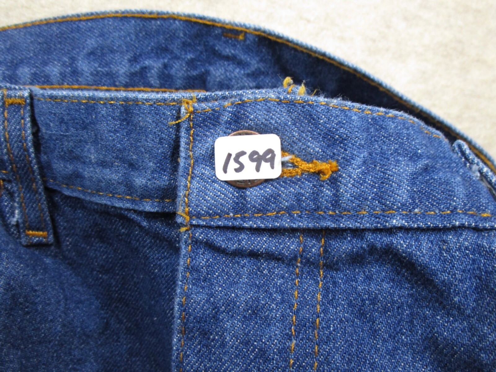Dickies Jeans Men 34 Blue Pants 32x36 Denim Workwear Outdoor Dark Wash Cotton